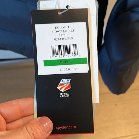 Spyder Black Puffer Jacket - Picture 2 of 4